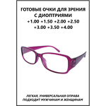 Очки корригирующие для зрения, очки для чтения женские, мужские KIND 2099Ф - изображение