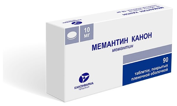 Изображение Мемантин Канон таб. п/о плен., 10 мг, 90 шт.