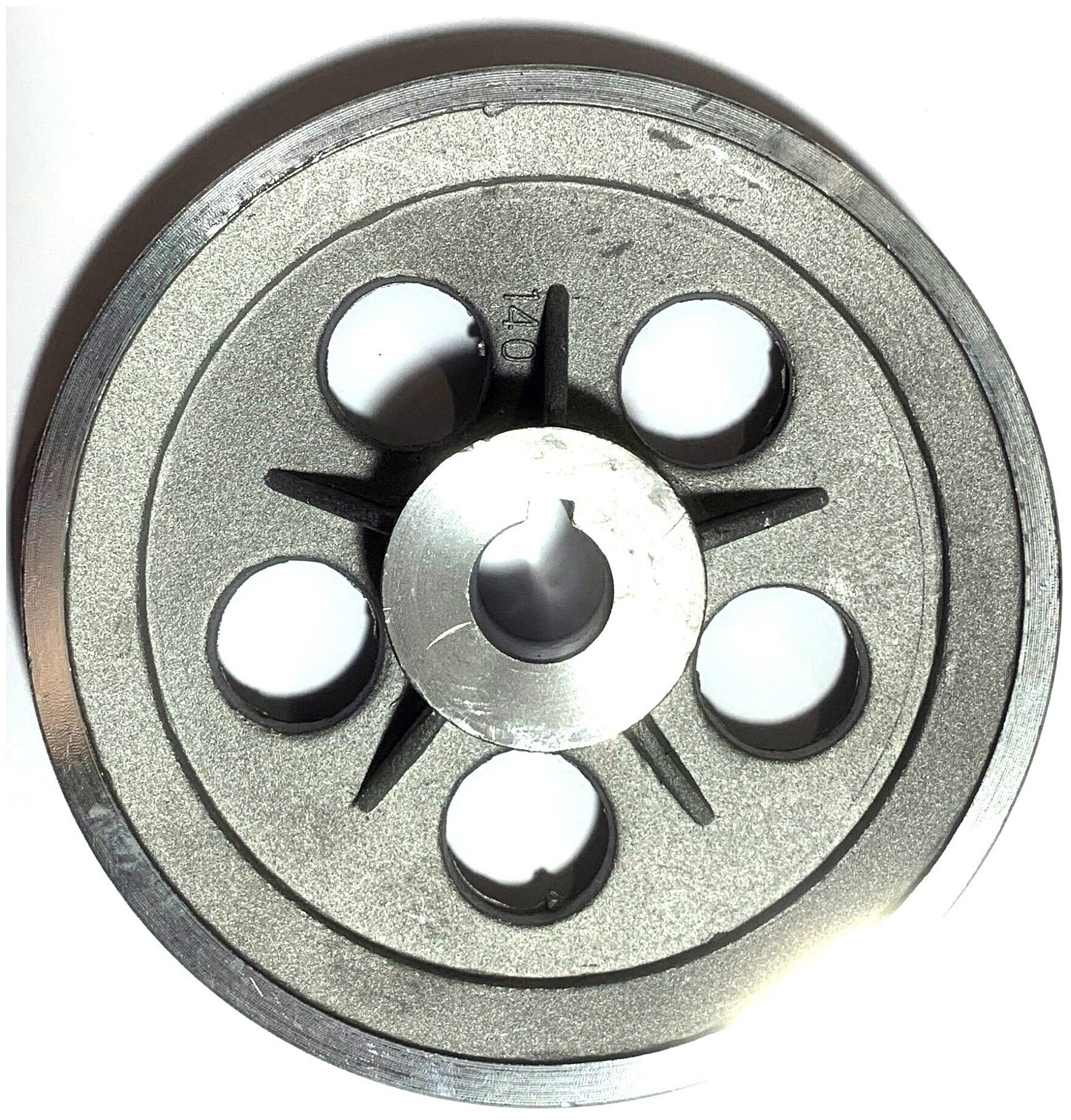 Шкив двигателя компрессора 1-ручей (диаметр - 147 мм посадка - 19 мм)