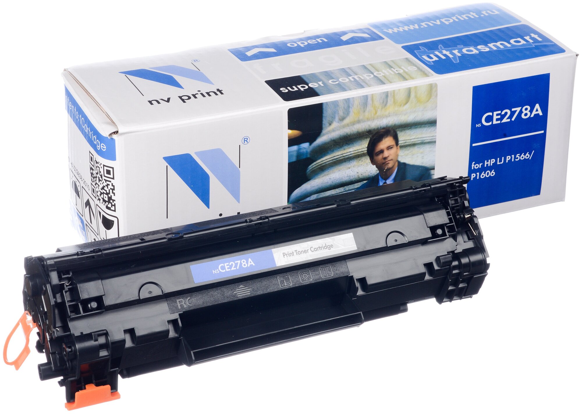 Картридж NV Print CE278A для HP LaserJet Pro P1566/M1536dnf/P1606dn совместимый