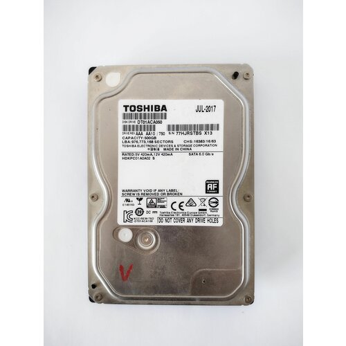 Жесткий диск Toshiba 500Gb 3.5