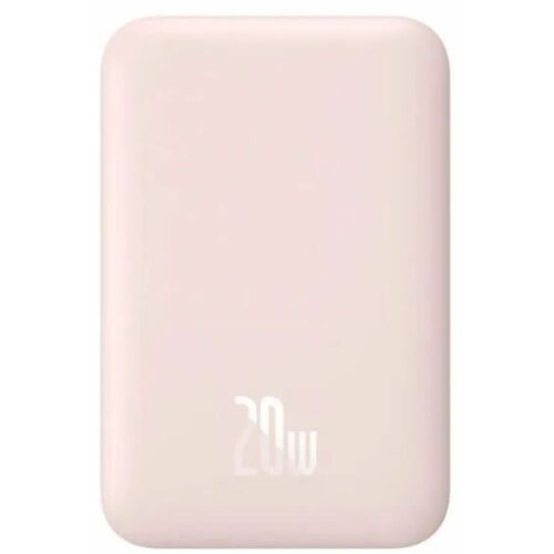 Внешний аккумулятор с беспроводной зарядкой Baseus Magnetic Wireless Charging Power Bank 6000mAh 20W розовый 2022 359800₽