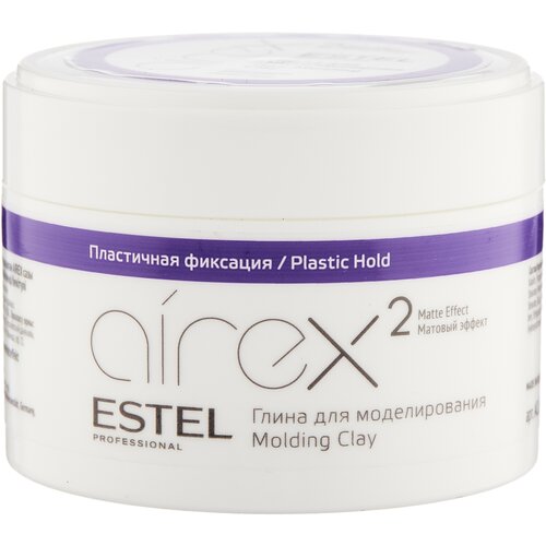 Глина для моделирования волос ESTEL PROFESSIONAL ESTEL Airex с матовым эффектом пластичная фиксация, 65 мл