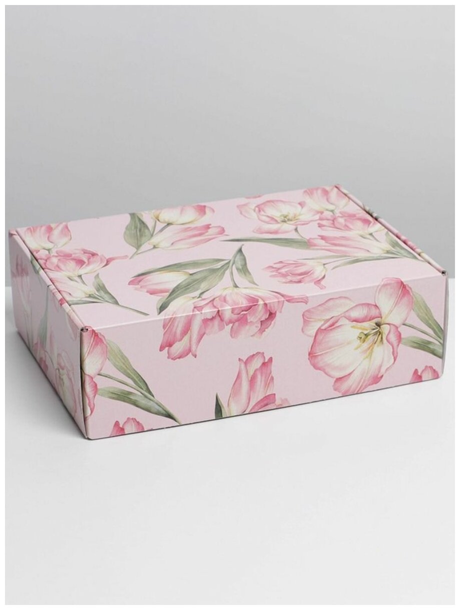 Коробка складная "Цветы" УФ-лак 307x22x95 см