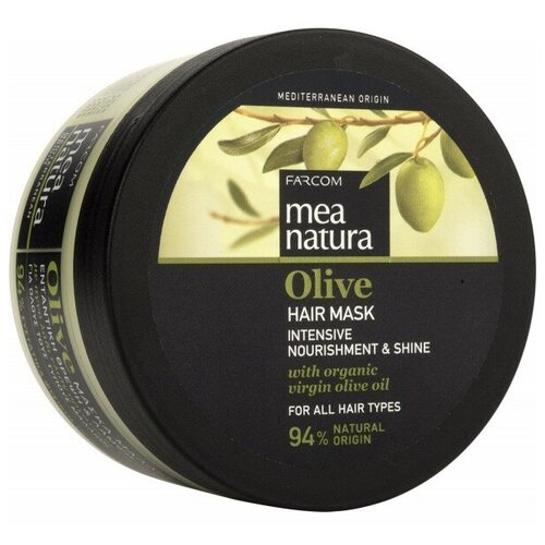 Mea natura Olive Маска для волос оливковая, 250 мл, банка