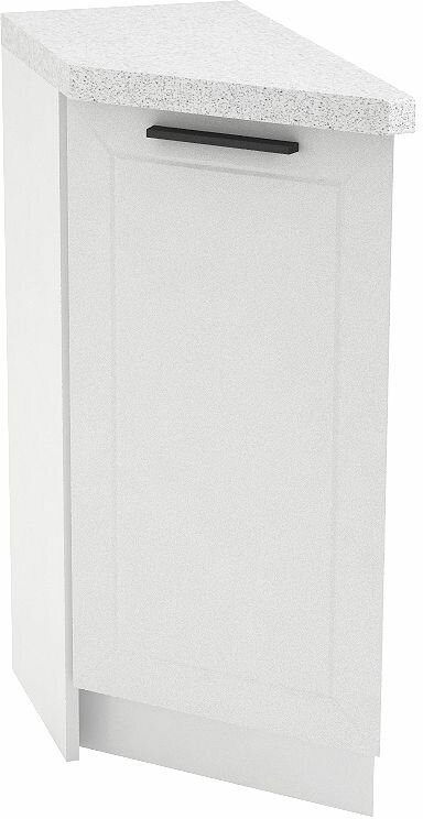Кухонный модуль шкаф нижний напольный торцевой ШНТ 300L/R глетчер, белый/айленд силк 81.6х30х56 см - фотография № 5