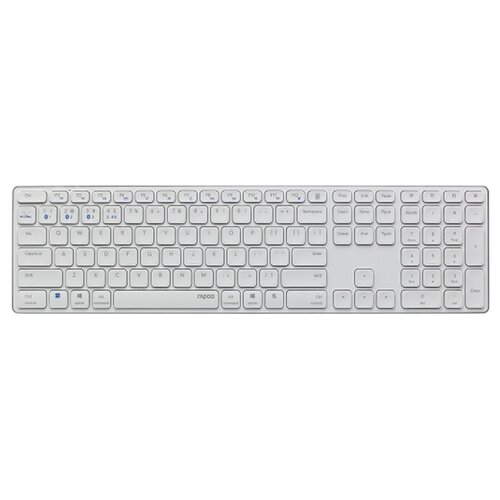 Клавиатура беспроводная Rapoo E9800M Bluetooth радиоканал белая 1149700₽
