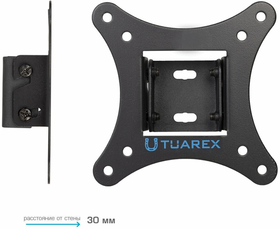 Кронштейн для телевизора на стену / крепление наклонное Tuarex ALTA-101 / до 32 дюймов / vesa 100x100