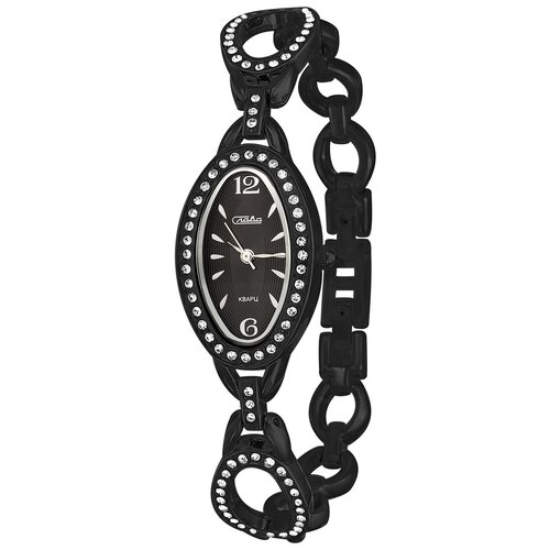 Наручные часы Слава, черный простые темпераментные модные женские часы марки klas
