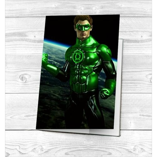 фото Обложка на паспорт зелёный фонарь, green lantern №6 suvenirof-shop