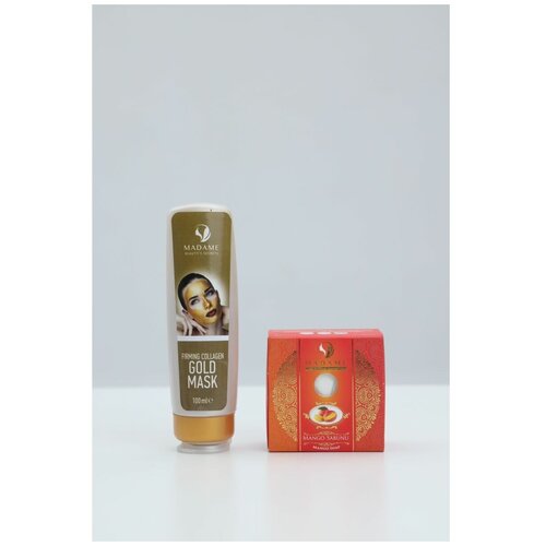 Набор Золотая маска для лица и мыло Манго