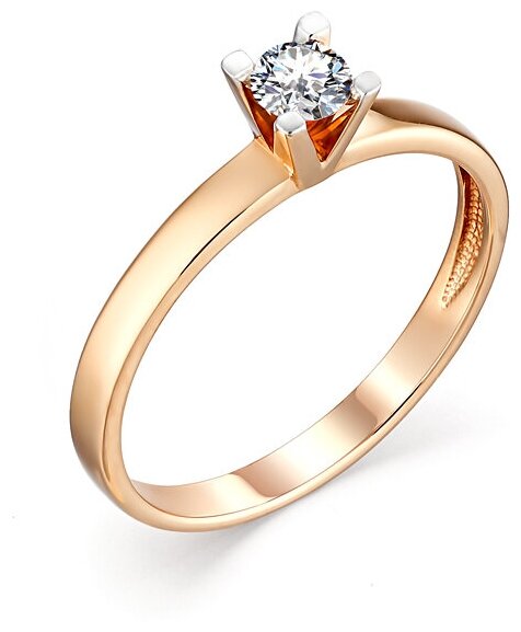 Кольцо АЙМИЛА, красное золото, 585 проба, бриллиант