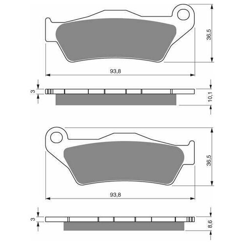 Колодки тормозные дисковые GOLDfren 292 S3 кросс SBS 742, EBC FA 363, Ferodo FDB 2039, OEM 34 21 2 314 947