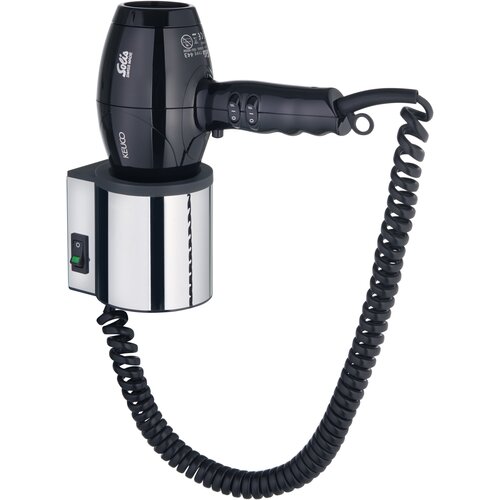 Фен Keuco Plan в комплекте с настенным держателем темно-серыйхром 14995 010037 2399300₽