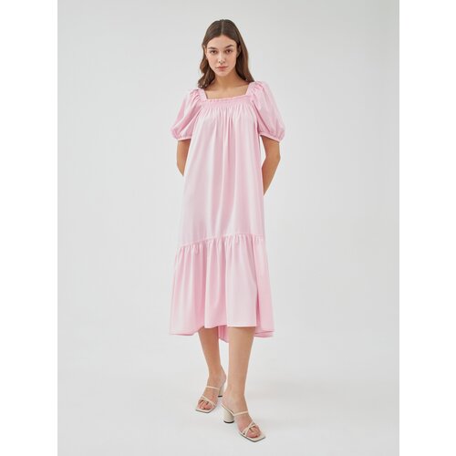 фото Платье pompa, размер 48, розовый