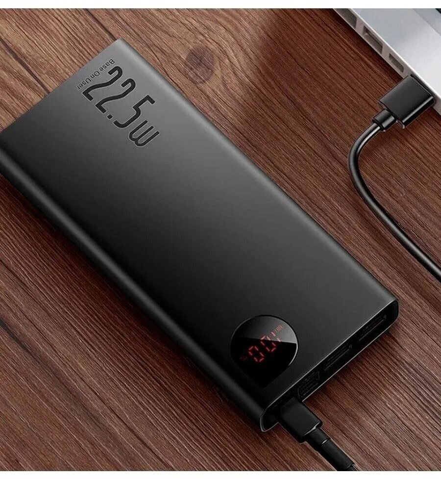 Внешний аккумулятор Baseus Adaman Metal Digital Display Fast Charge Power Bank 20000mAh 22.5W