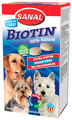 Кормовая добавка SANAL Biotin с биотином для собак и щенков
