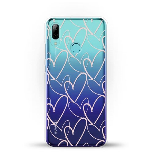 фото Силиконовый чехол сердца на huawei p smart (2019) andy & paul