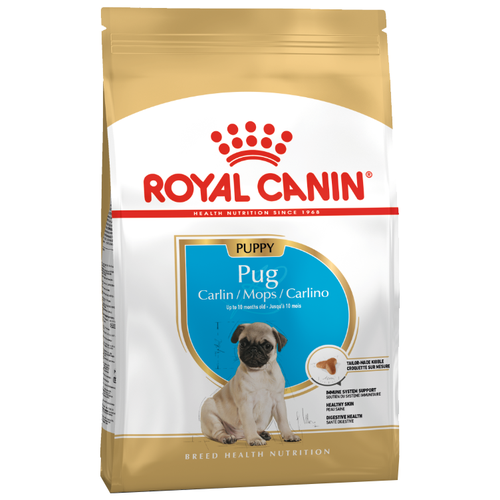 Корм сухой ROYAL CANIN Pug Puppy для щенков породы мопс в возрасте до 10 месяцев 1,5кг