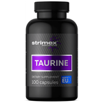 Аминокислота Таурин Strimex Taurine, нейтральный, 100 капсул с витамином С - изображение