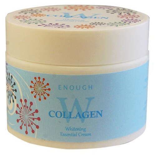 фото Enough W Collagen Whitening Essential Cream Крем для лица отбеливающий с коллагеном, 50 мл
