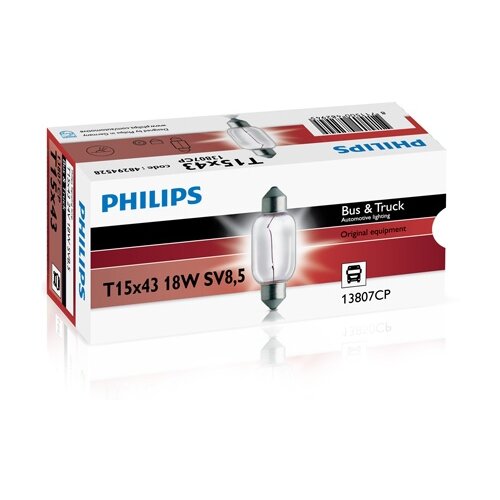 фото Лампа автомобильная накаливания philips standard 13807cp 24v 18w