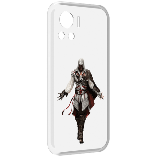 Чехол MyPads Assassin's-Creed мужской для Motorola Edge 30 Ultra задняя-панель-накладка-бампер