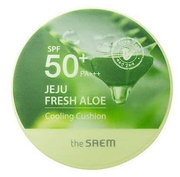 The Saem Тональное средство Jeju Fresh Aloe Cooling Cushion, 12 мл/12 г, оттенок: Natural Baige