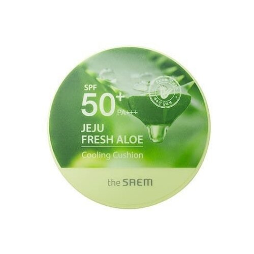 The Saem Тональное средство Jeju Fresh Aloe Cooling Cushion, 12 мл/12 г, оттенок: Natural Baige