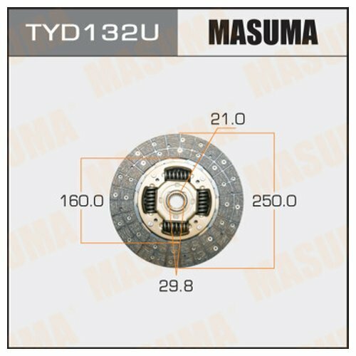 Диск сцепления Masuma tyd132u