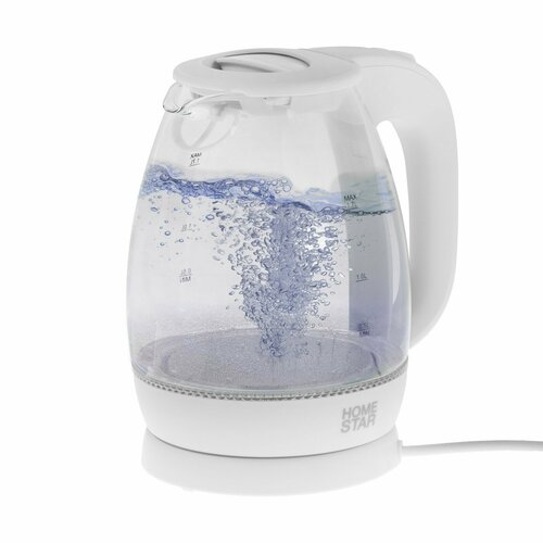 Чайник электрический HS-1012 стекло 17 л 2200 Вт белый 317900₽