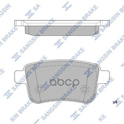 Колодки Тормозные Задние Sp4158 Sangsin brake арт. SP4158