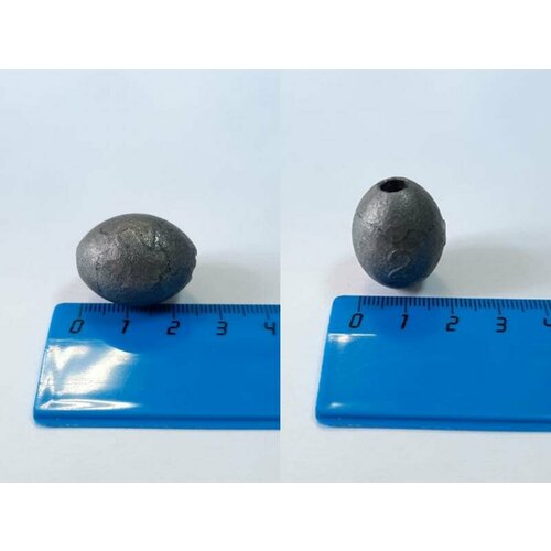 фото Груз сетевой "овал-2" 50 гр. диаметр 22 мм. длина 28 мм (упак. 30 шт) россия