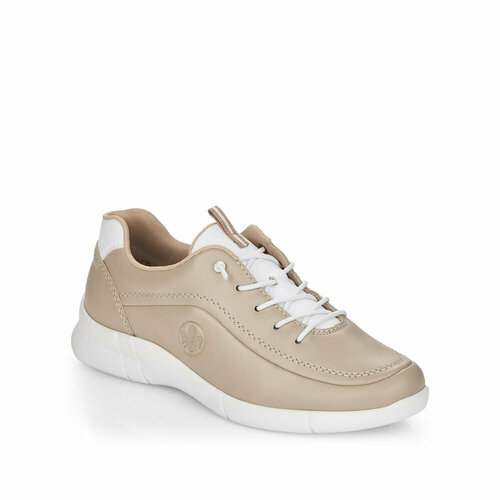 фото Полуботинки rieker, размер 37, бежевый