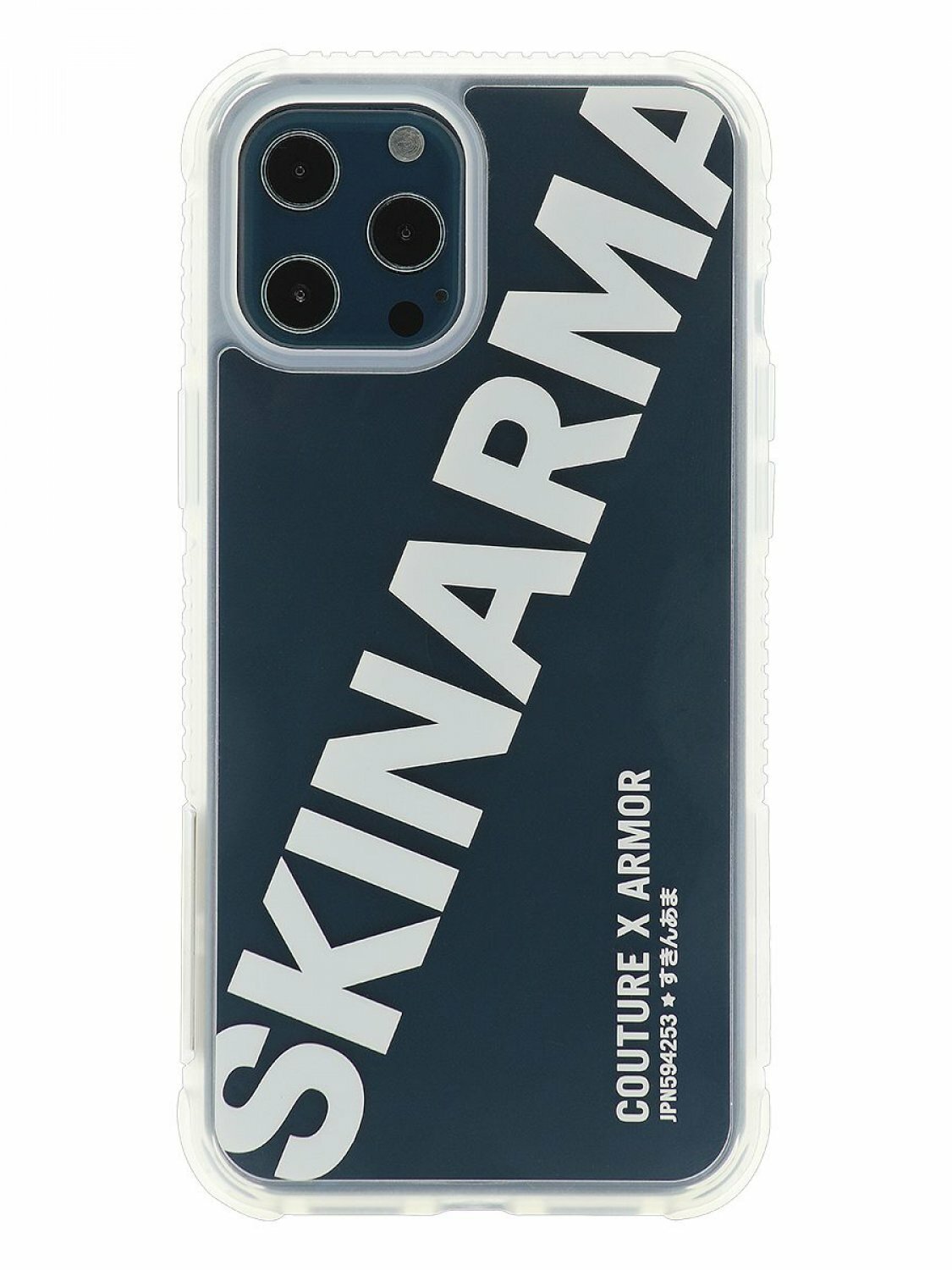 Чехол для iPhone 12 Pro Max Skinarma Keisha White, противоударная пластиковая накладка с рисунком, силиконовый бампер с защитой камеры