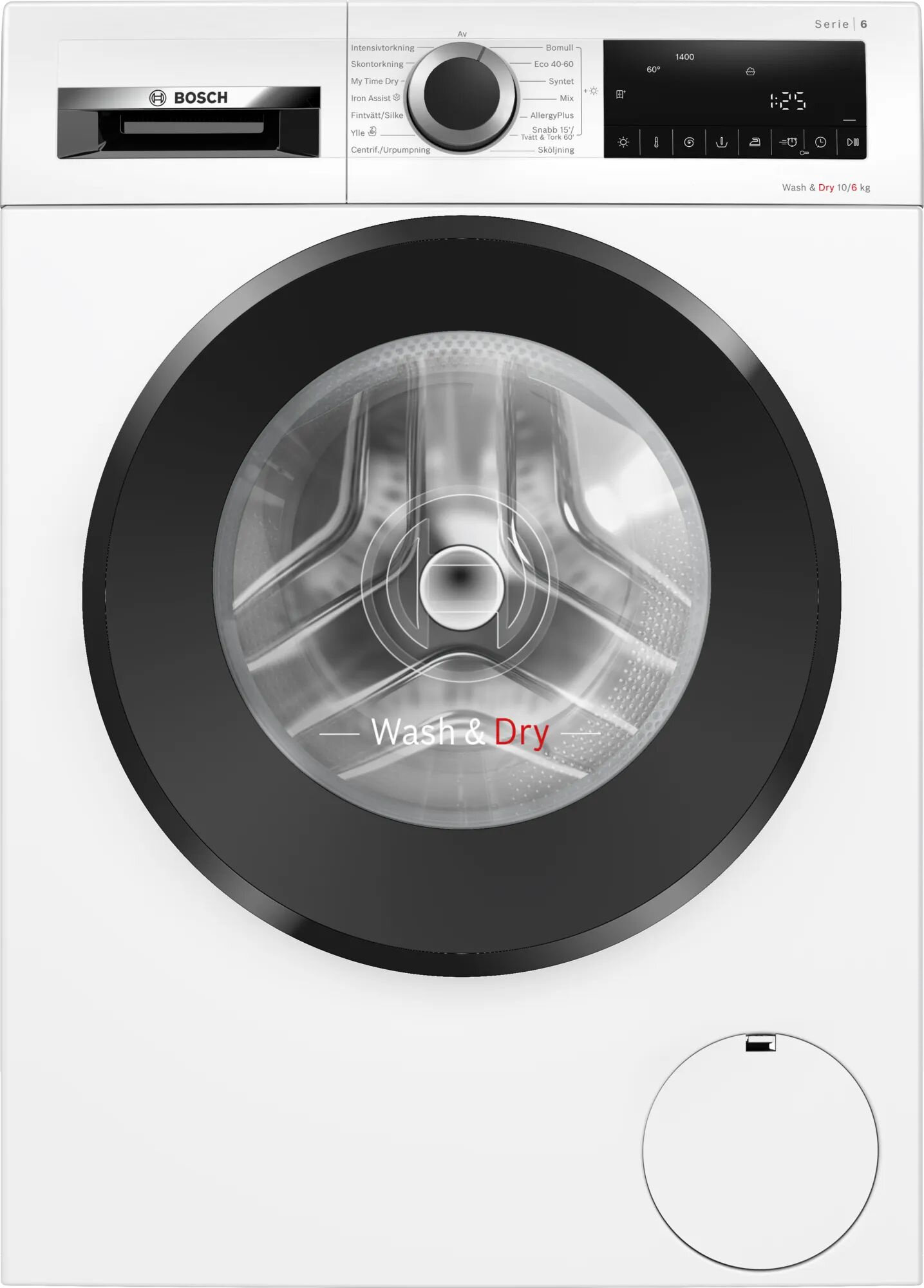 Стиральная машина Bosch загр.фронтальная макс.:10кг (с сушкой) белый - фотография № 6