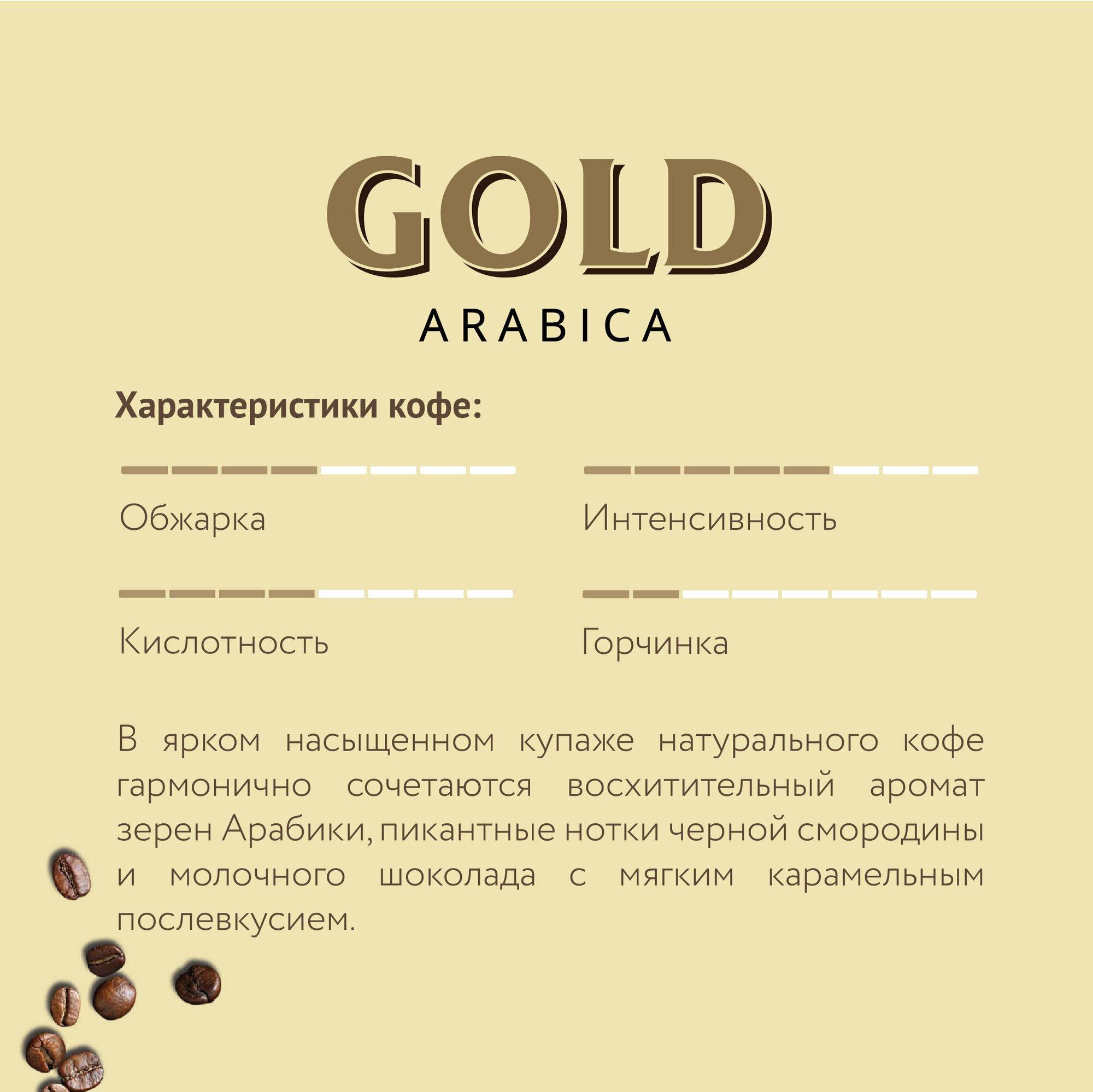 Lebo Gold Арабика кофе в зернах 500г