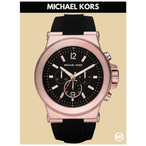 фото Наручные часы michael kors m8184k, черный, золотой