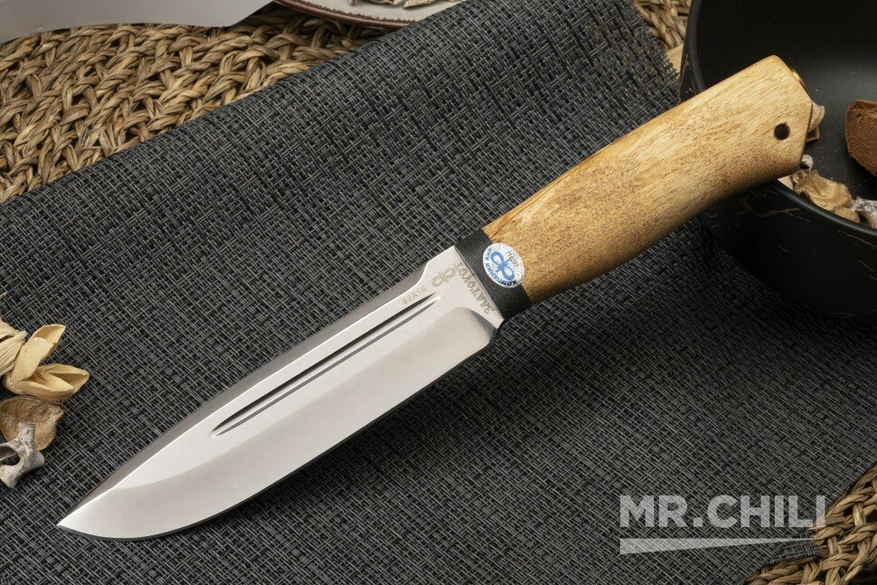 Нож "Селигер" АиР (95х18, карельская береза)