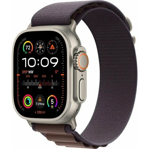 Умные часы Apple Watch Ultra 2 49 мм Titanium Case GPS Cellular Indigo Alpine Loop 9199000₽