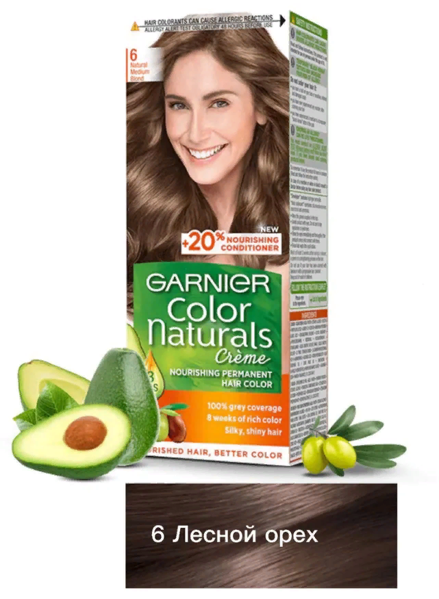 фото Garnier крем-краска Color Naturals 6 Лесной орех
