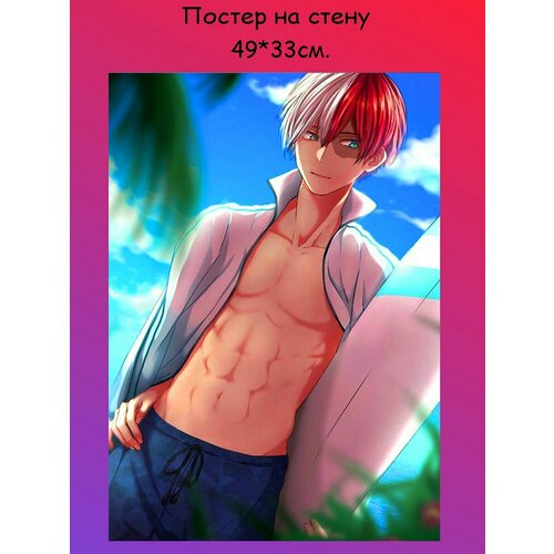 Постер, плакат на стену Шото Тодороки 49х33 см (А3+)