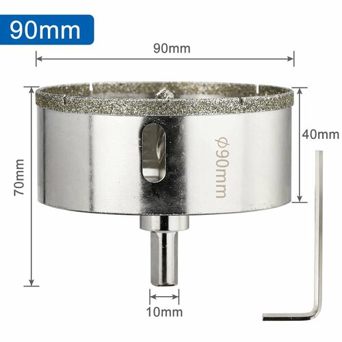 Коронка алмазная XCAN 90мм по бетону с центрирующим сверлом 2114₽