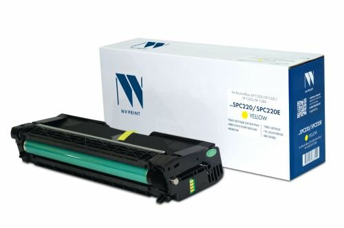 Картридж совместимый NV Print NVP NV-SPC220/SPC220E Yellow для Ricoh Aficio SP C220/SP C221/SP C222/SP C240 (406055) (2300k)