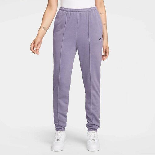 фото Брюки спортивные nike chill terry jogger, размер 46-48, фиолетовый