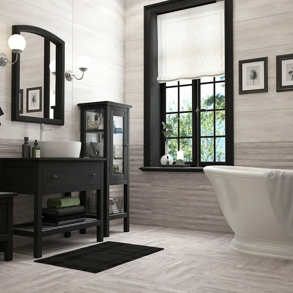 фото Плитка настенная Бунгало 4Д бежевый 90*30 (упак. 1,35 м. кв.)