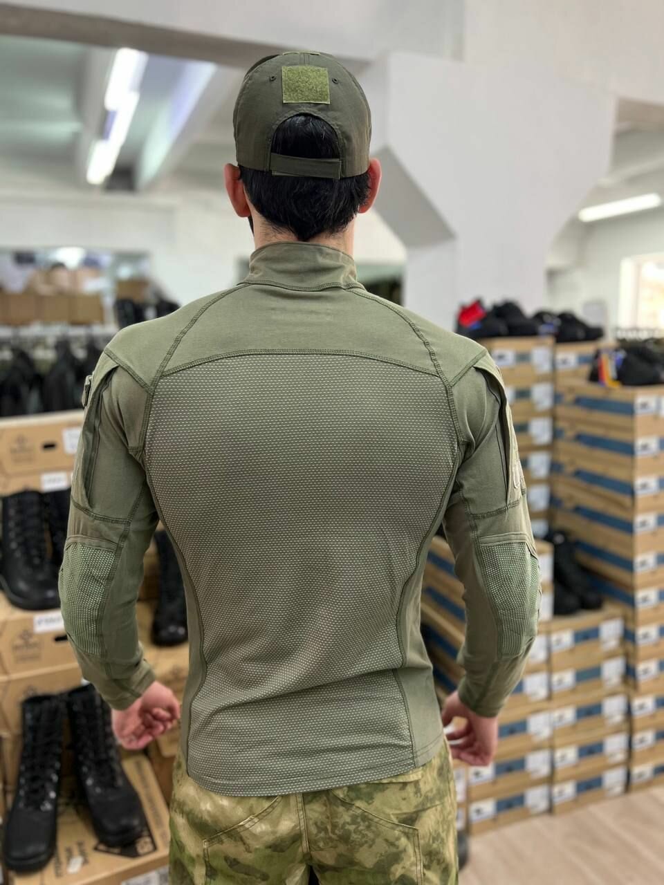 Тактическая боевая рубаха / комбат олива — фото 1