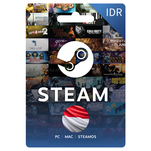Карта оплаты Steam Индонезия IDR 120k 1430₽
