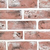 Гипсовая плитка настенная CasaVaga Старая плитка бордовая 21.5x6.5 см