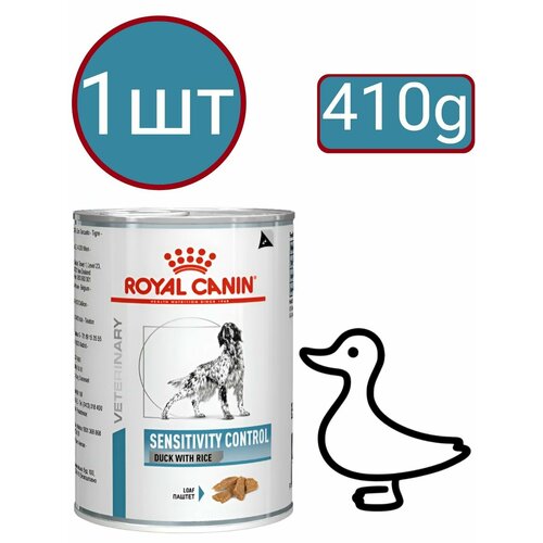 Корм влажный , для собак , Royal Canin Sensitivity Control Dog , паштет со вкусом утки (1шт по 410г)